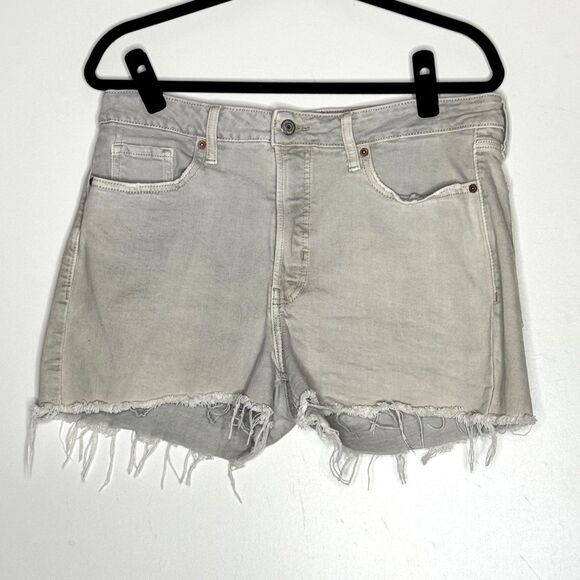 Old Navy High-Waisted OG Straight Pop-Color Jean Cut-Off Shorts Women's Size 12 - Picture 1 of 7